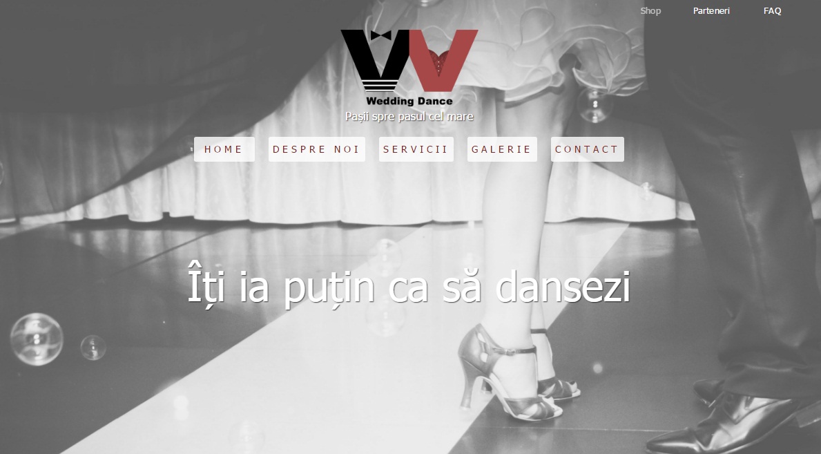 Text site și slogan – WeddingDance